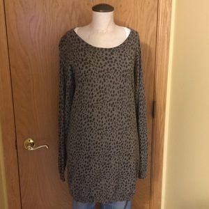BB Dakota brown & black leopard print sweater